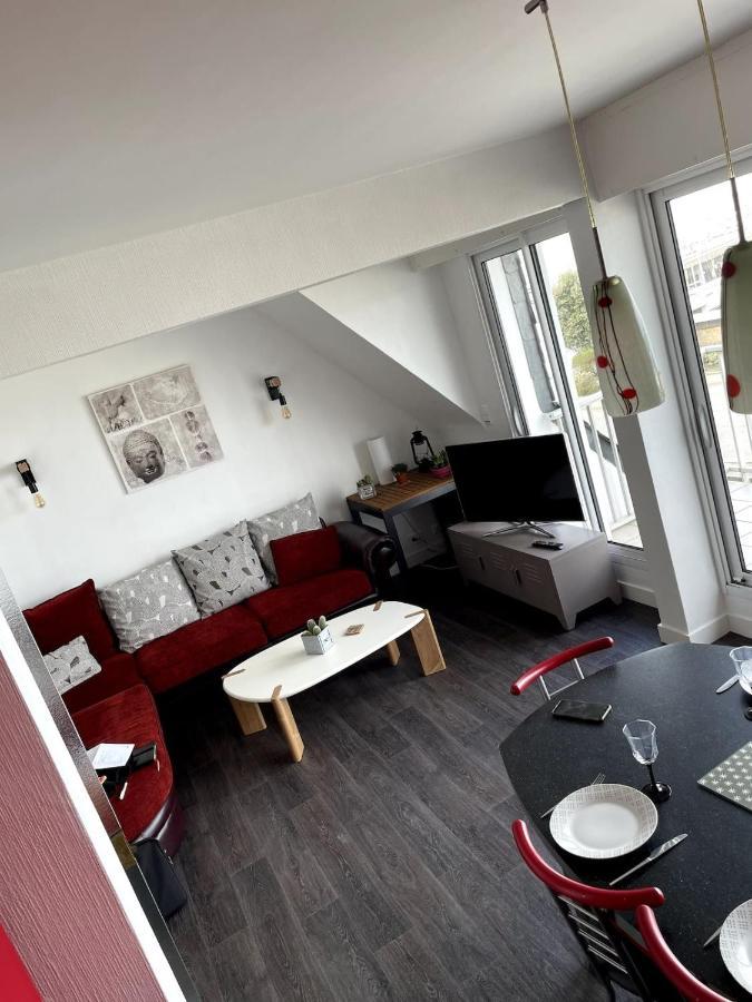 Quiberon Appartement Vue Mer - Acces Plage Exteriör bild